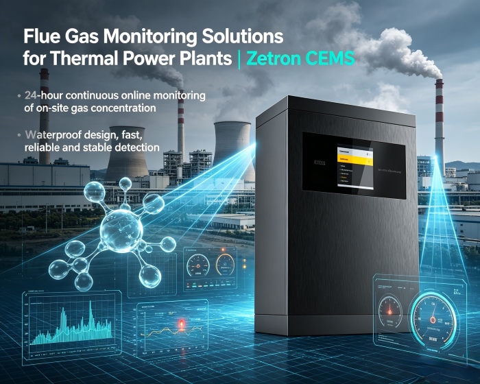 Решения за мониторинг на димни газове за топлоелектрически централи | Zetron CEMS от мониторинг на процеса до съответствие с емисиите в края на тръбата