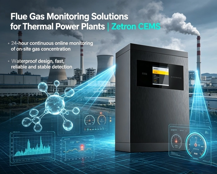 Решения за мониторинг на димни газове за топлоелектрически централи | Zetron CEMS от мониторинг на процеса до съответствие с емисиите в края на тръбата